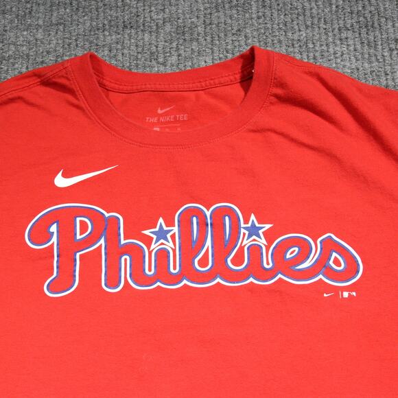 Castellanos 8 Phillies T Shirt Mens XL Red Nike Baseball Game Day Collectible - Picture 2 of 6